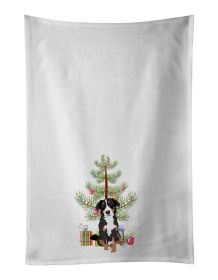 NEW Bernese Mountain Dog Puppy #2 Christmas Kitchen Towel Set of 2 White Dish Towels Decorative Bathroom Hand towel for Hand, Face, Hair, Yoga, T